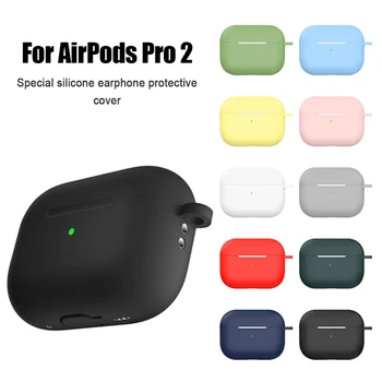 Мягкие Силиконовые Чехлы Для Apple Airpods Pro 2, Защитные Беспроводные Наушники Bluetooth, Чехол Для Air Pods Pro 2, Сумки Для Зарядки