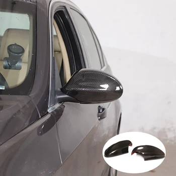 Накладка на боковое зеркало заднего вида со стороны двери автомобиля в стиле углеродного волокна для BMW 3 серии E90 E92 2005-2008