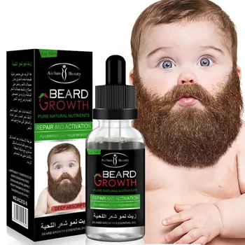 Натуральное органическое мужское масло для роста бороды, бальзам-воск для бороды, средства от выпадения волос, несмываемый кондиционер для роста ухоженной бороды, 30 мл