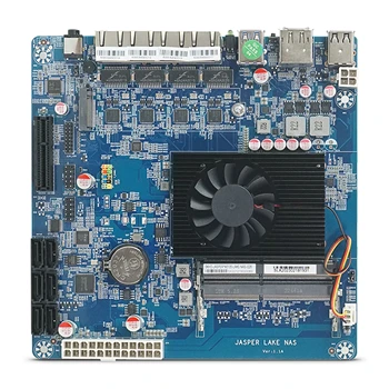 Новая материнская плата JASPER LAKE NAS Intel Celeron N5105 6 * SATA3.0 4 * 2.5G Сетевые платы 1 * PCIe 17x17CM Мягкая маршрутизация 2 * Материнская плата брандмауэра DDR4