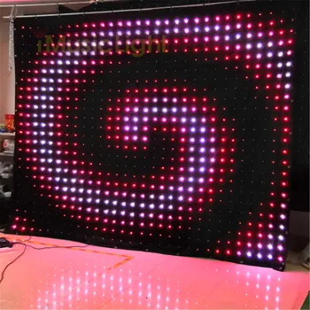 Новый Светодиодный Визуальный Занавес P10 2,5 М X 3 М Контроллер MADRIX/DMX Сценический Гибкий Пиксельный Экран DJ Lighting Background