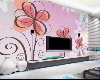 обои на заказ beibehang, 3d фотообои, изысканный цветочный узор в европейском стиле, украшение гостиной, живопись, 3D обои