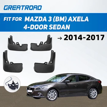 Передние Задние Литые Брызговики Для Mazda 3 (BM) Axela 4-Дверный Седан 2014-2017 Брызговики Брызговики 2015 2016