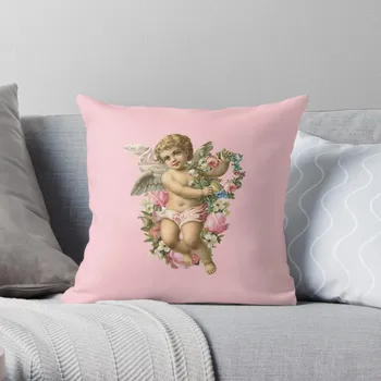 Подушка-Ангелочек с цветочным рисунком, Чехлы для диванных подушек, Декоративная подушка для дивана, Декоративная Подушка
