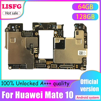 Полностью разблокированная материнская плата для Huawei MATE 10 Материнская плата 64 ГБ 128 ГБ Логическая плата с полноценными чипами для Huawei MATE 10 Система Android