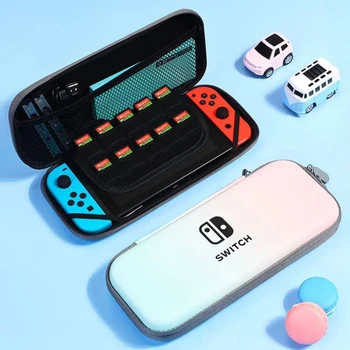 Портативная сумка для хранения, чехол для переноски Nintendo Switch, жесткая оболочка, коробка для карточек, градиентная крышка для игровой консоли Switch OLED, аксессуар для игровой консоли