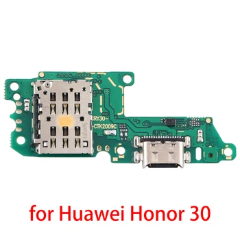 Разъем для подключения порта зарядки Детали платы Гибкий кабель с микрофоном Mic для Huawei Honor 30