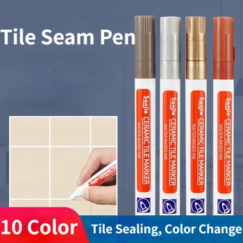 Ручка для шва White Tile Beauty, водостойкий маркер для шва на стене, опция для обеззараживания плиточного пола, ремонта швов в ванной комнате