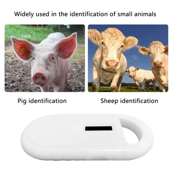 Ручной цифровой сканер чипов для идентификации домашних животных, Перезаряжаемый считыватель RFID-микрочипов для животных, считыватель идентификаторов домашних животных, сканер чипов для животных
