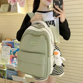 Рюкзак Водонепроницаемый Женский Милый Красочный Новый Kawai, модная школьная сумка для девочек-подростков, студенческий рюкзак