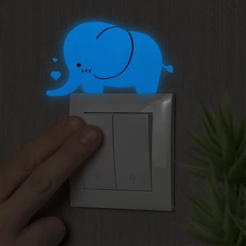 Светящиеся Наклейки с Настенным Выключателем Прекрасный Мультфильм 