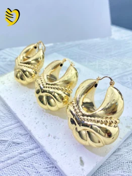 Серьги Lejier 2023 Женские Дубайские серьги из африканского 18-каратного золота с подвеской, Ювелирные наборы, Повседневная одежда, подарок для вечеринки