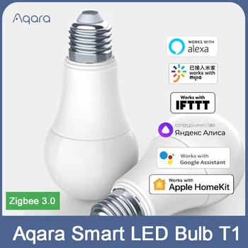 Умная светодиодная лампа Aqara T1 Smart home Работает с приложением MI Home alexa ifttt google homekit Alice APP Color E27 2700K-6500K smart Light