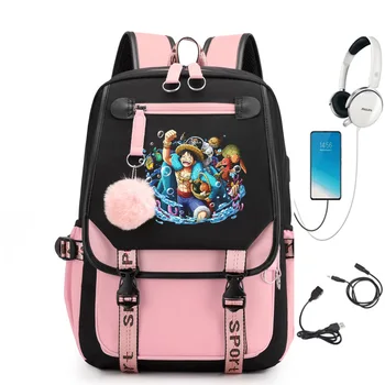 Школьная сумка для подростков с рисунком аниме 