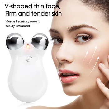 Электрический микротоковый массажер для лица 3D EMS Укрепляющий микротоковый массажер для омоложения кожи от морщин, инструмент для красоты, массажер